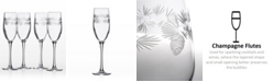 Rolf Glass Icy Pine Flute 8Oz - Set Of 4 Glasses